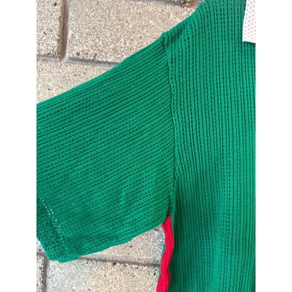 Vintage Footytwo Green Soccer Jersey W/ Red Stripes & Number 14 - Picture 4 of 6